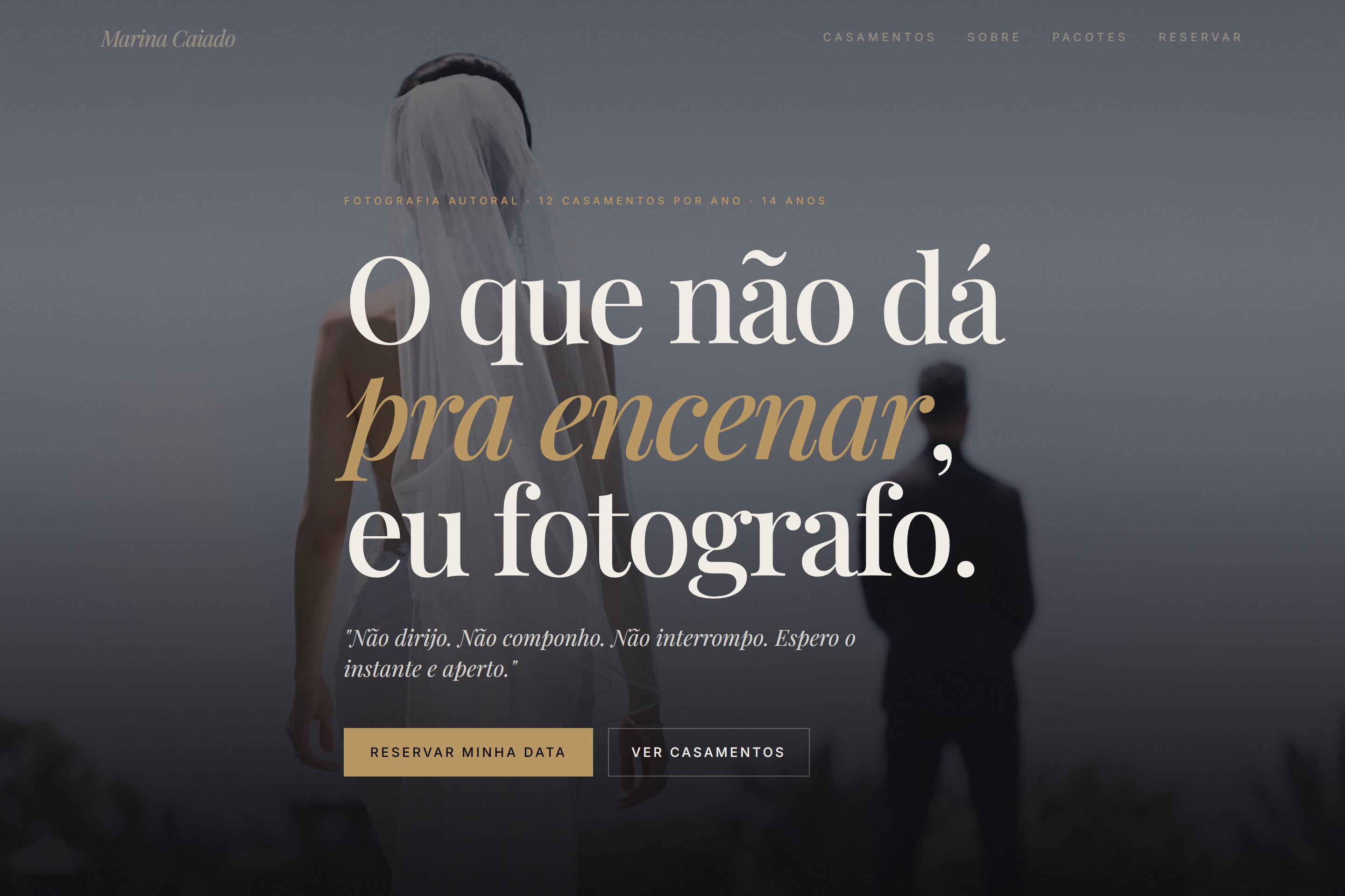Mockup do site Marina Caiado